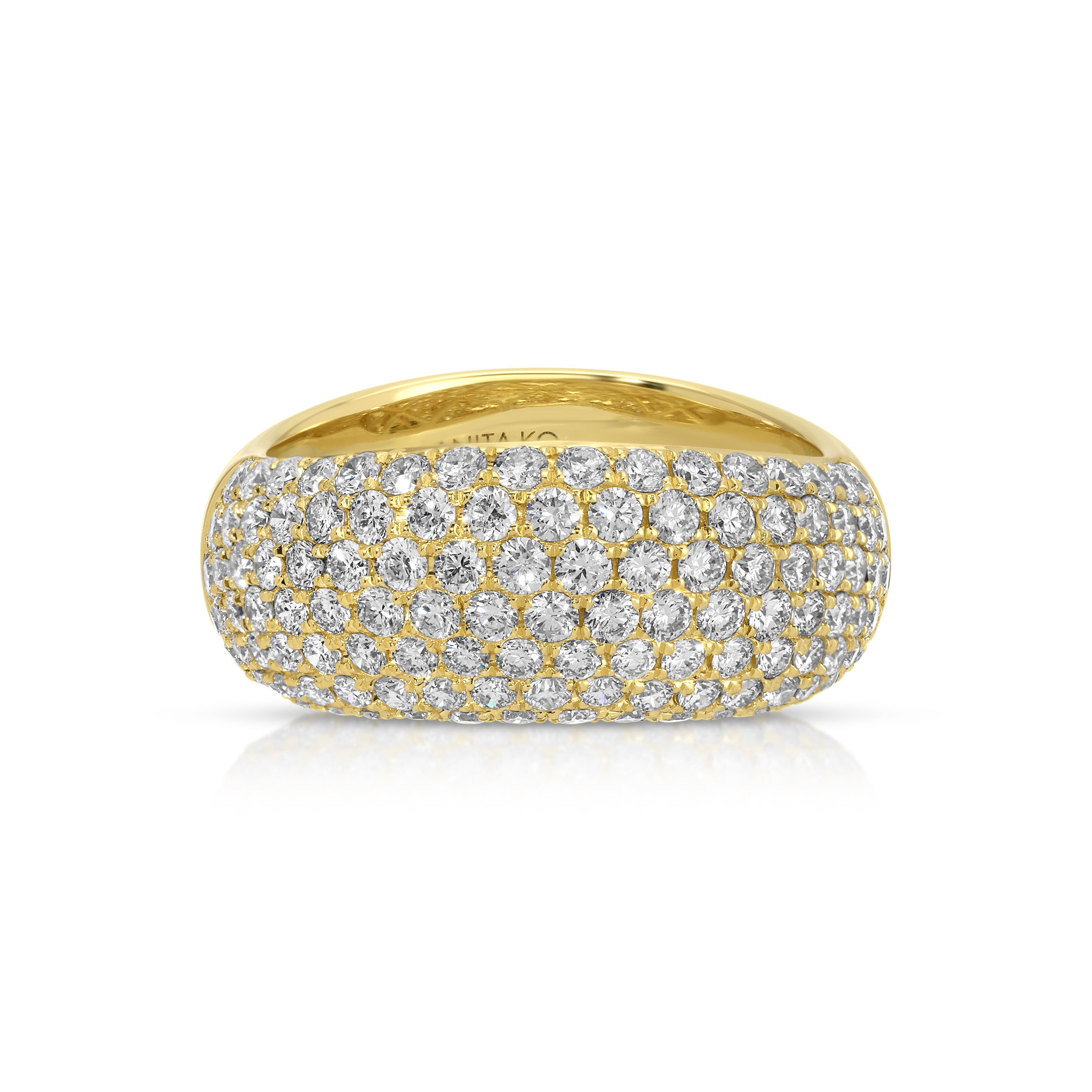 CELESTE DIAMOND WAVE RING