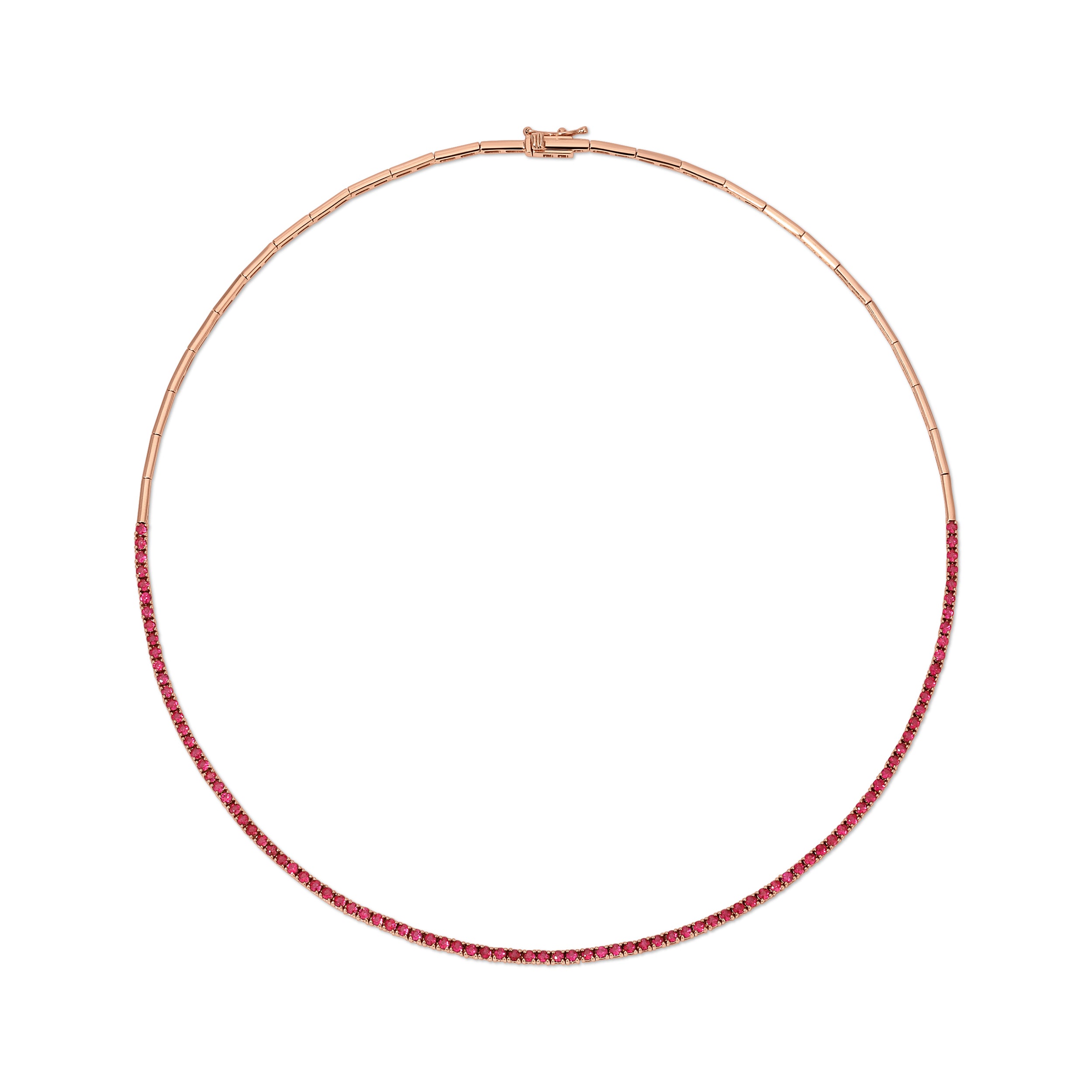 AUDREY RUBY BAR LINK CHOKER