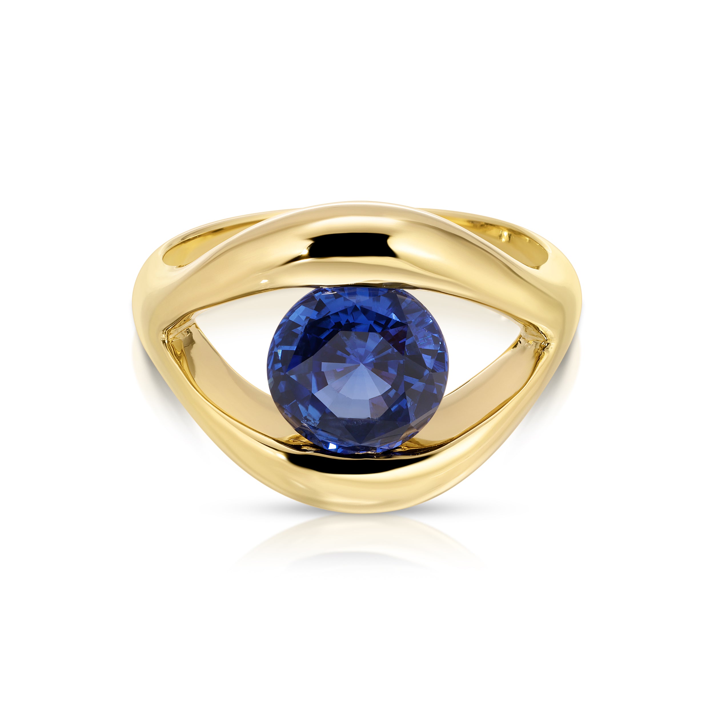 BLUE SAPPHIRE EYE RING