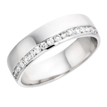 Half Eternity Diamond Wedding Bands