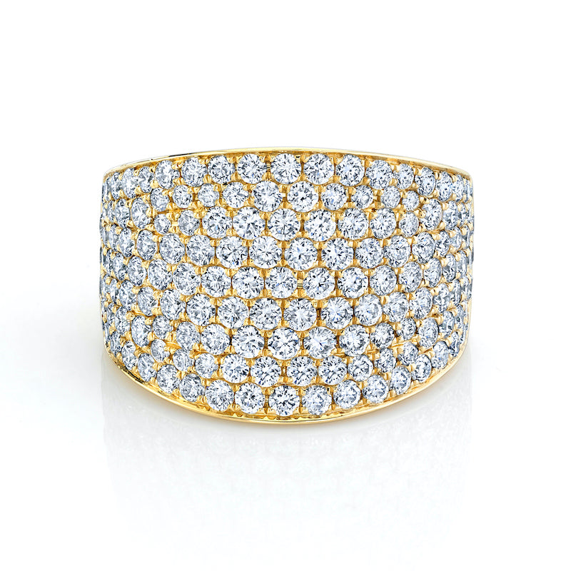 PAVE DIAMOND COMET RING