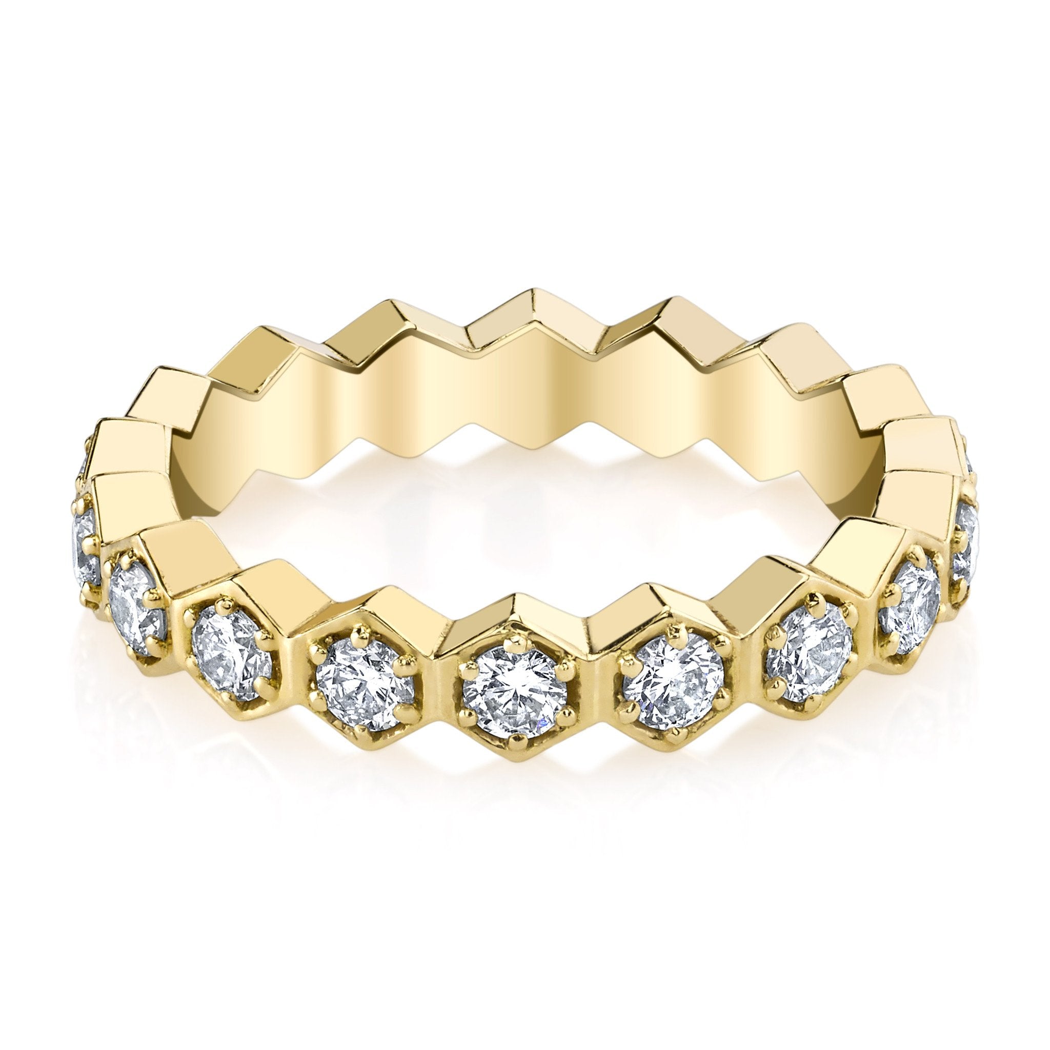 DIAMOND HONEYCOMB RING