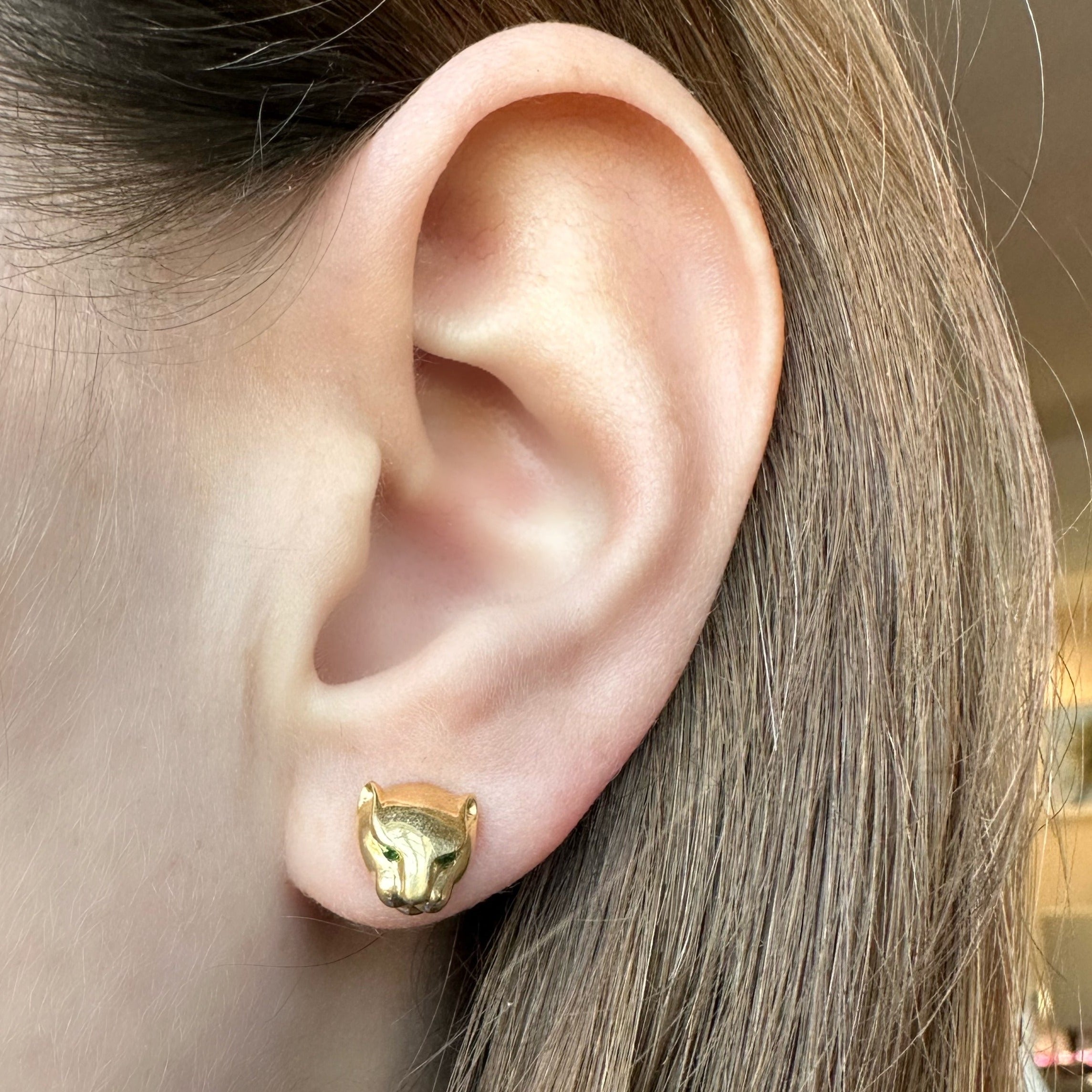 PANTHER STUD EARRINGS 5 PANTHER STUD EARRINGS