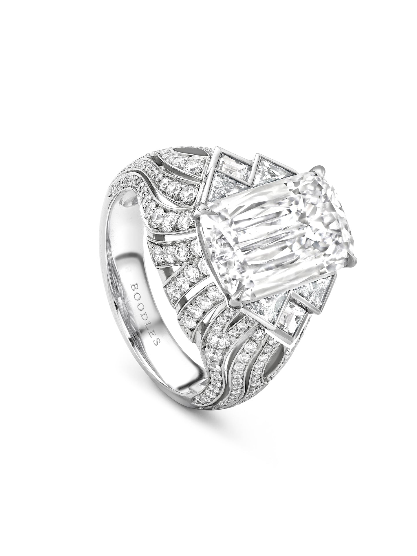 Africa Victoria Falls Ashoka Diamond Platinum Ring
