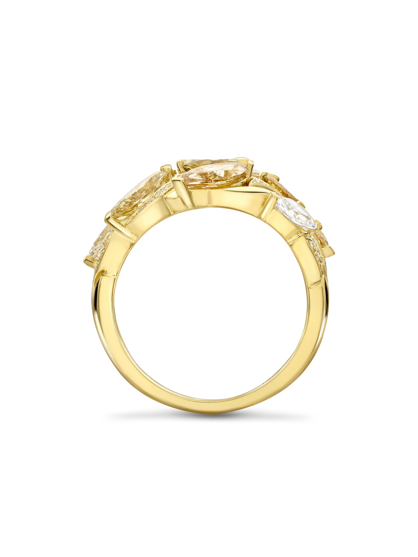 Africa Lion Diamond Yellow Gold Ring 5 Africa Lion Diamond Yellow Gold Ring