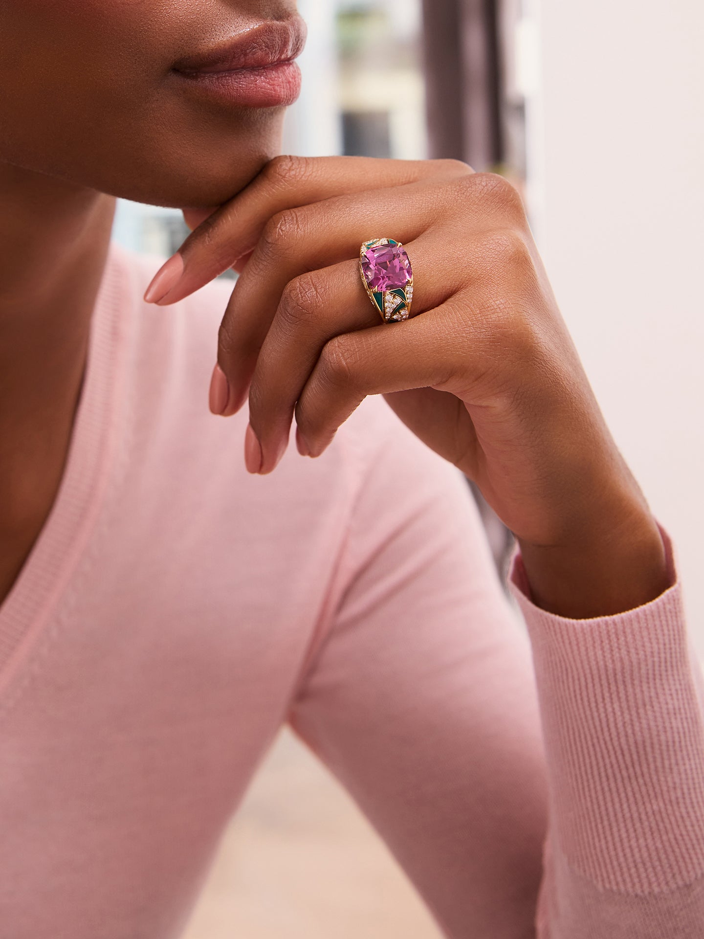 A Family Journey Prague Garnet Yellow Gold Ring 3 A Family Journey Prague Garnet Yellow Gold Ring