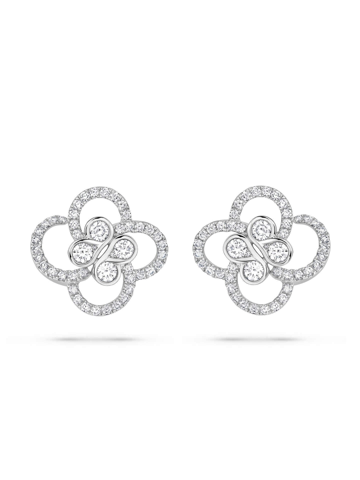 Be Boodles Platinum Diamond Earrings