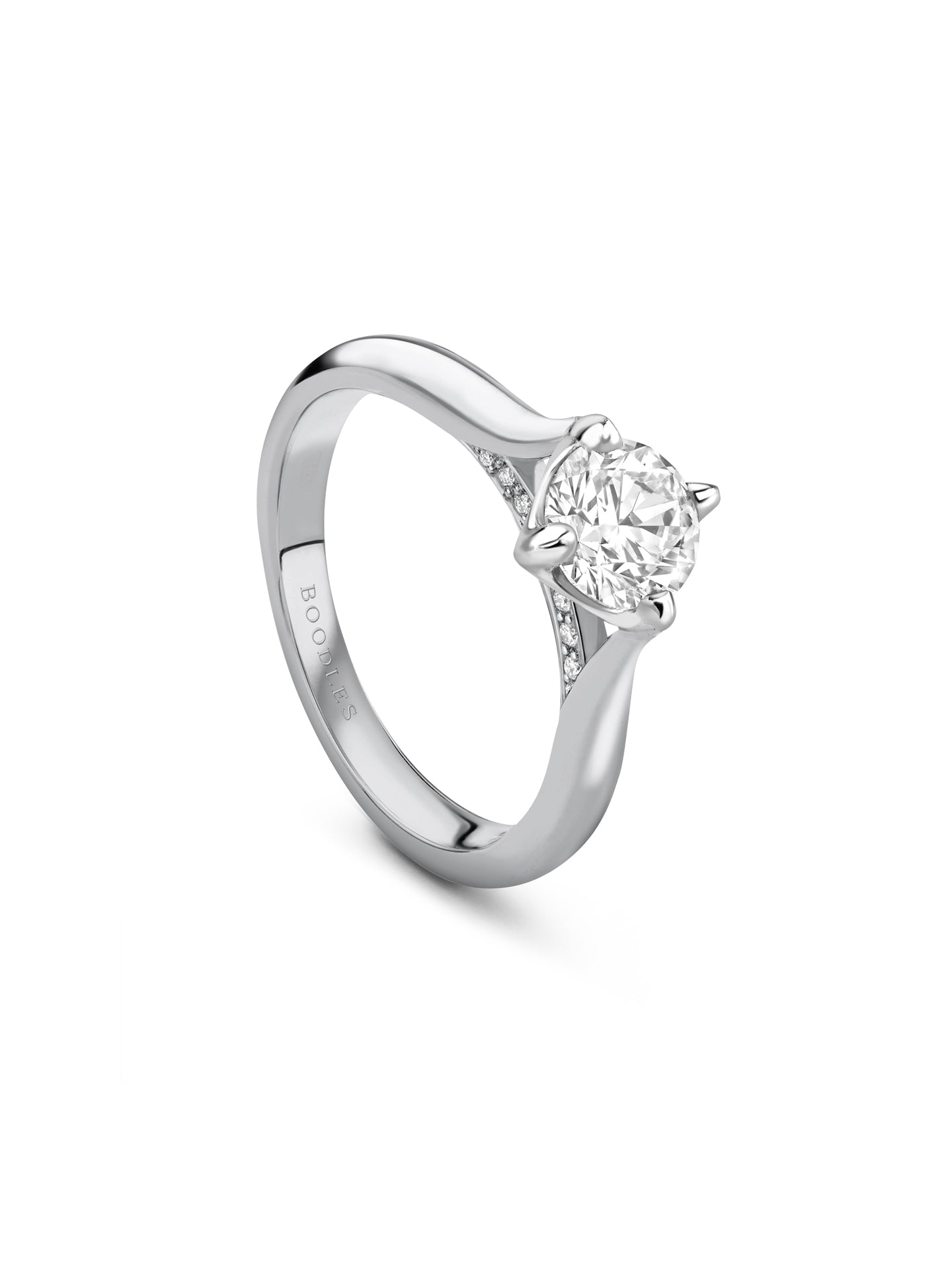 Boodles Brilliance Platinum Diamond Engagement Ring 1 Carat FVS1