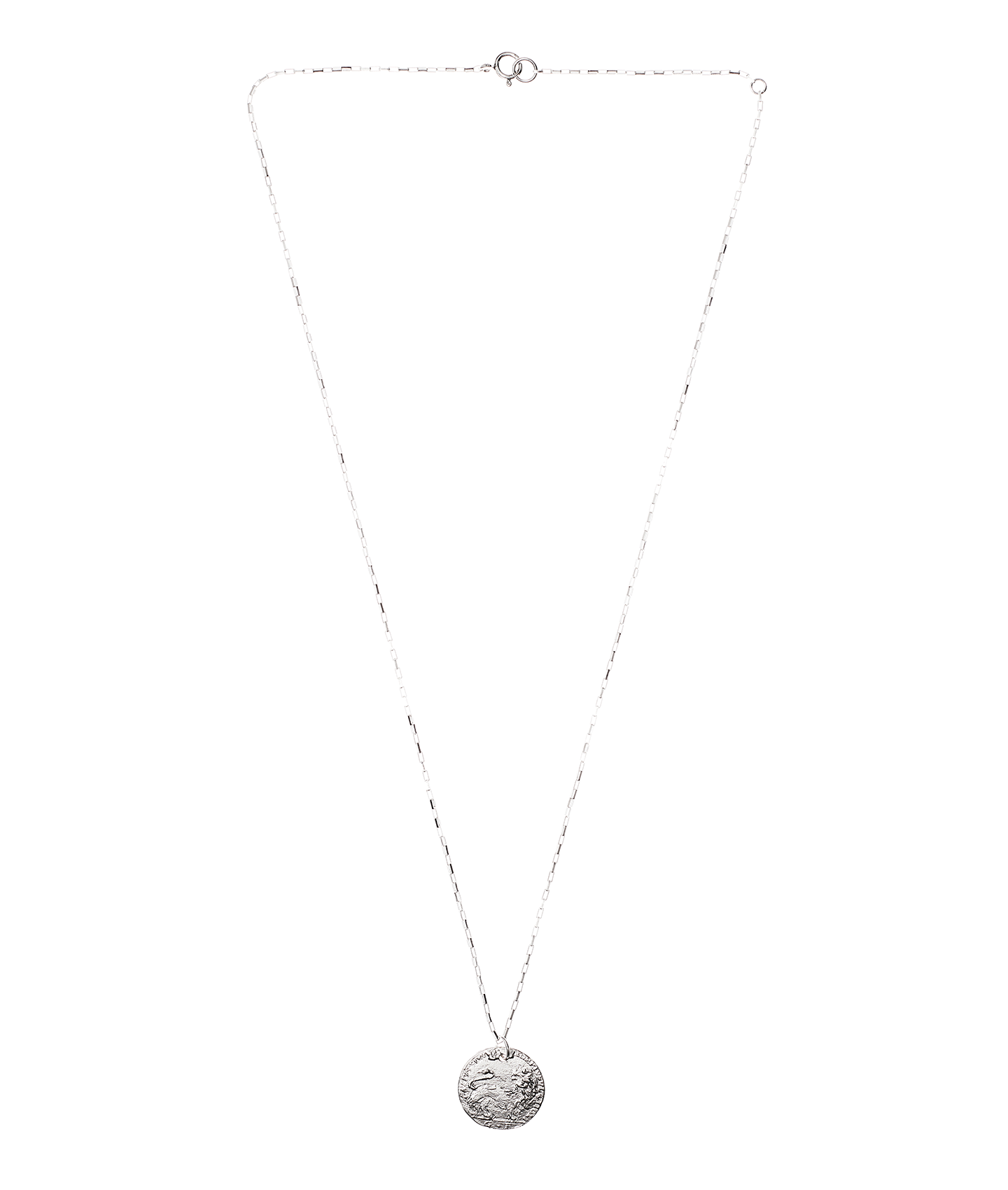 The Medium Snow Lion Medallion // Box Chain 4 The Medium Snow Lion Medallion // Box Chain