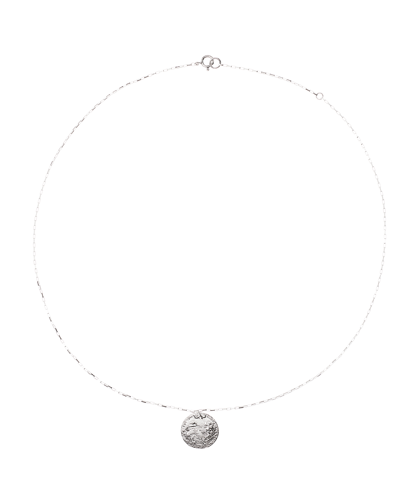 The Medium Snow Lion Medallion // Box Chain 6 The Medium Snow Lion Medallion // Box Chain