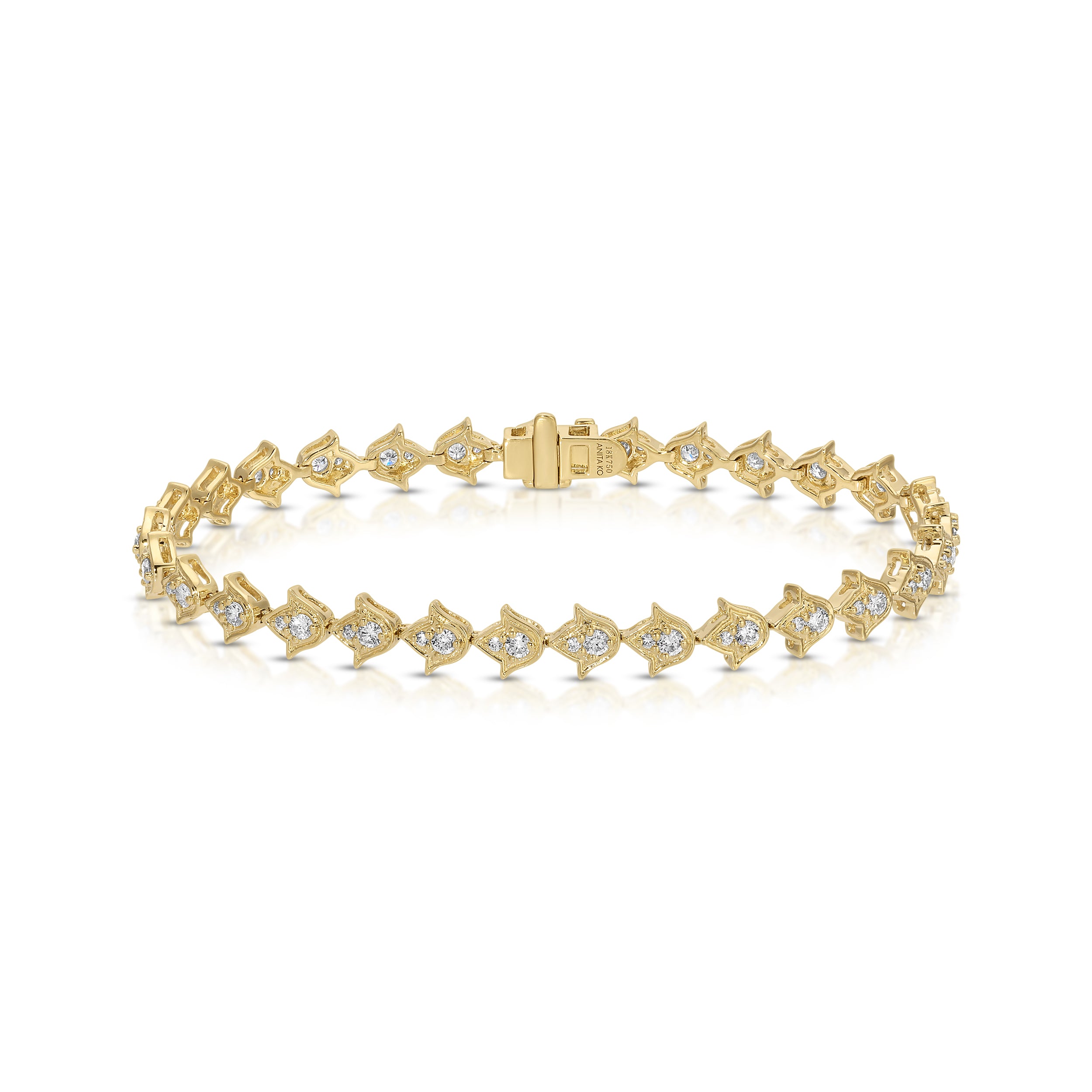 SMALL DIAMOND TULIP BRACELET