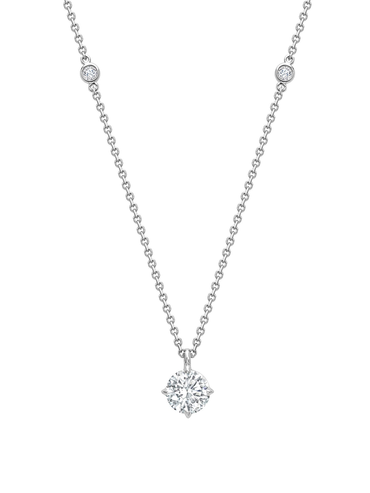 Classic Platinum Diamond Pendant