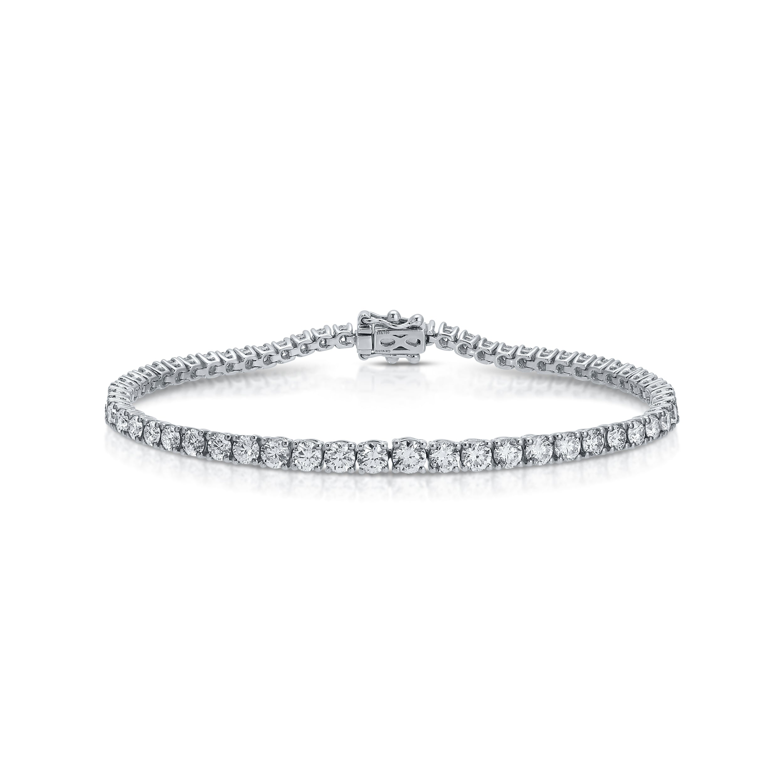 GRADUATED SMALL DIAMOND HEPBURN BRACELET 4 GRADUATED SMALL DIAMOND HEPBURN BRACELET